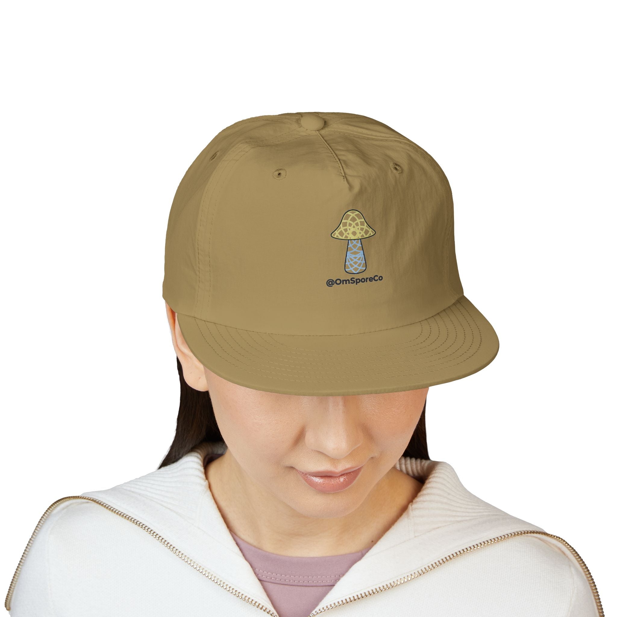 OmSpore Surf Cap - Retro Mushroom Logo
