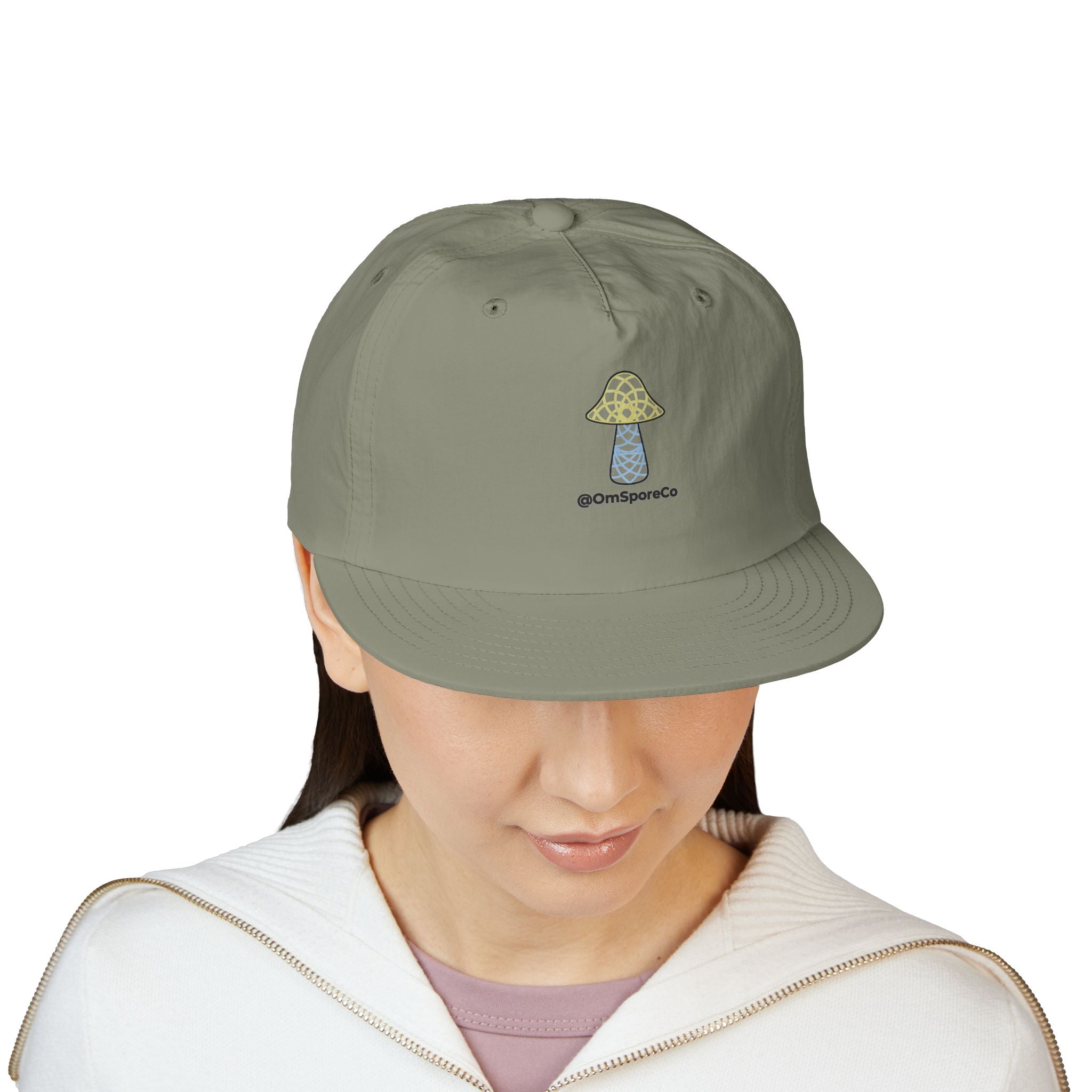 OmSpore Surf Cap - Retro Mushroom Logo