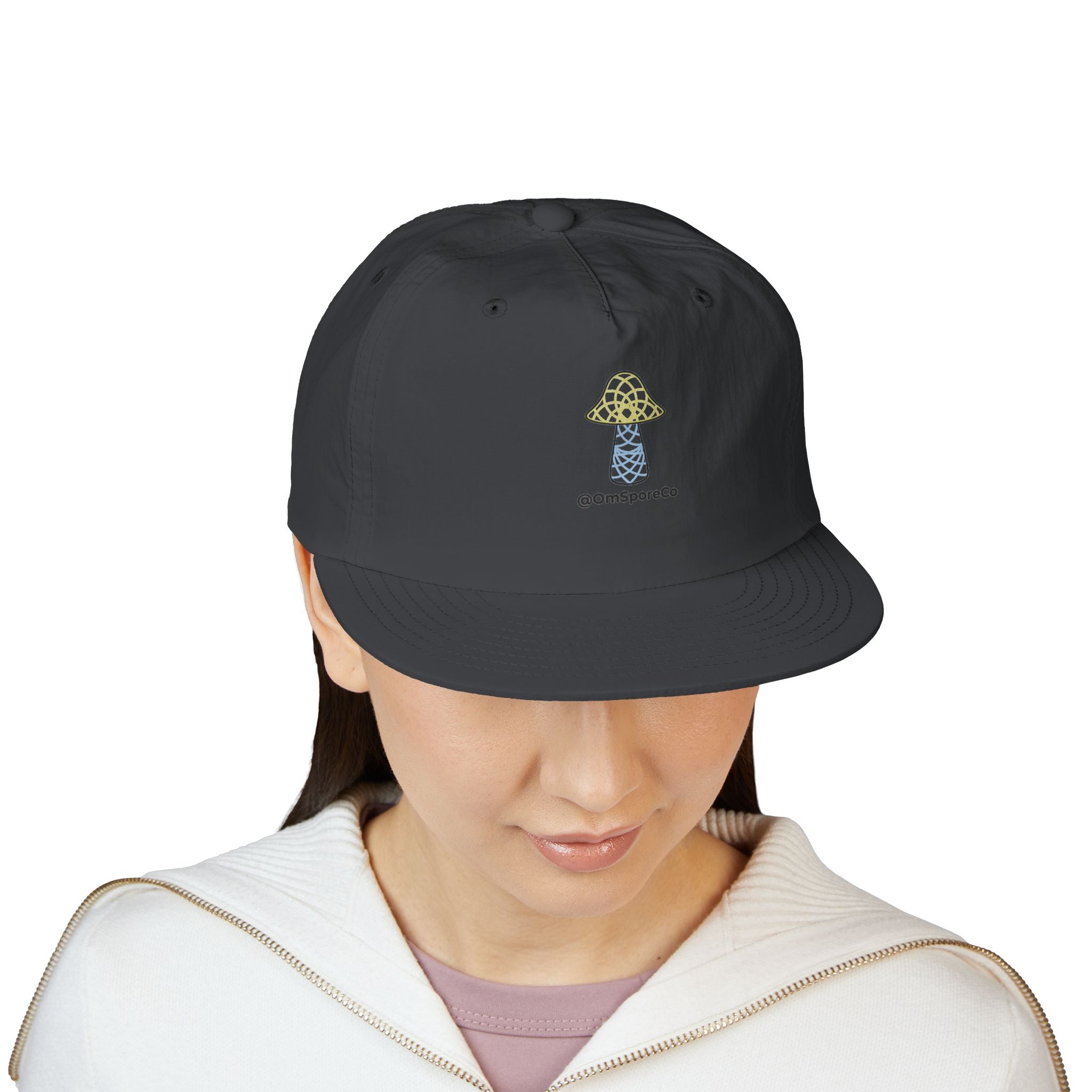 OmSpore Surf Cap - Retro Mushroom Logo