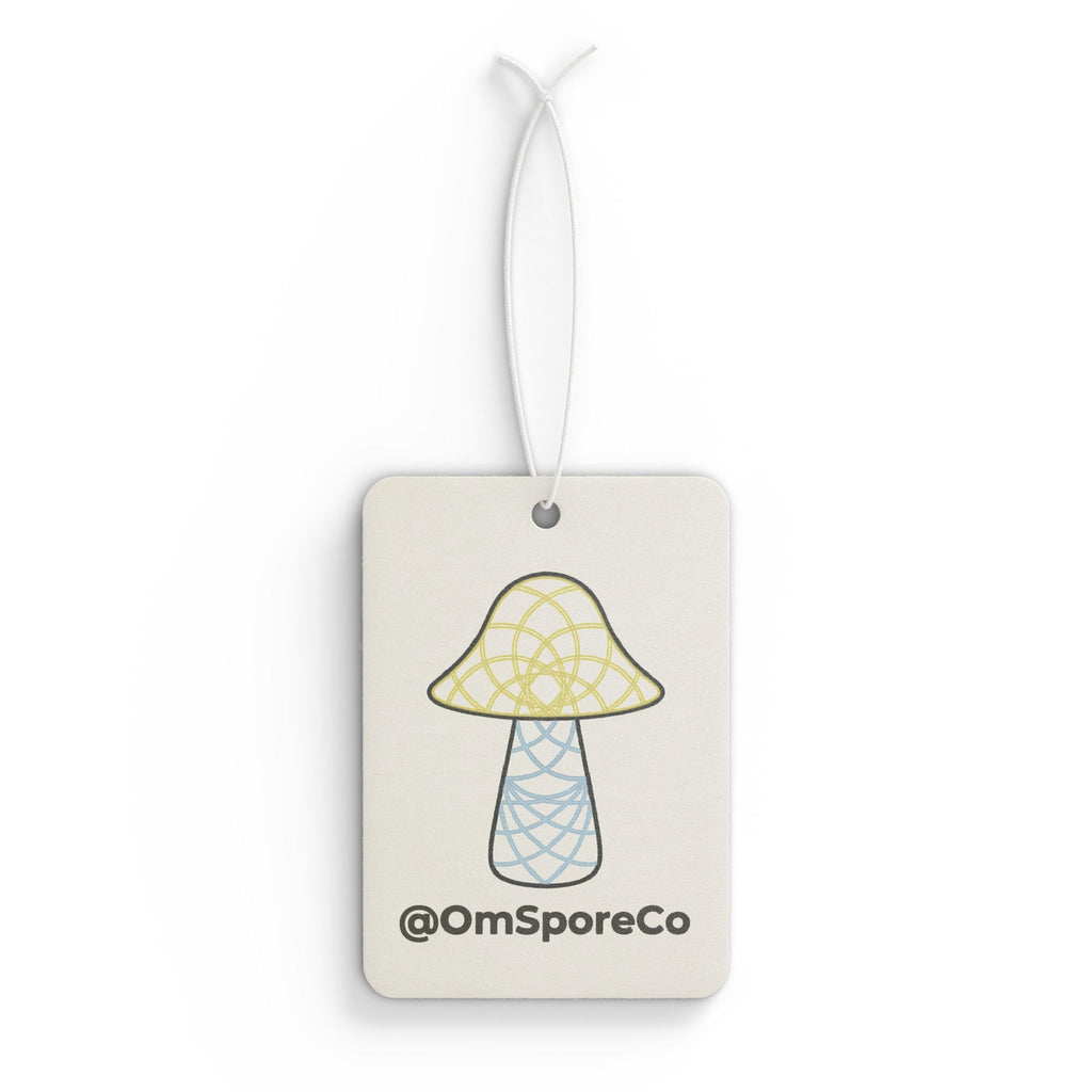 Mushroom Car Air Freshener — Cute Pastel Spore Design (OmSporeCo)