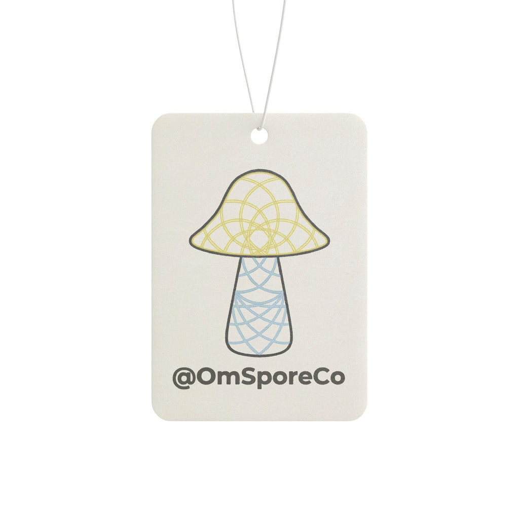 Mushroom Car Air Freshener — Cute Pastel Spore Design (OmSporeCo)