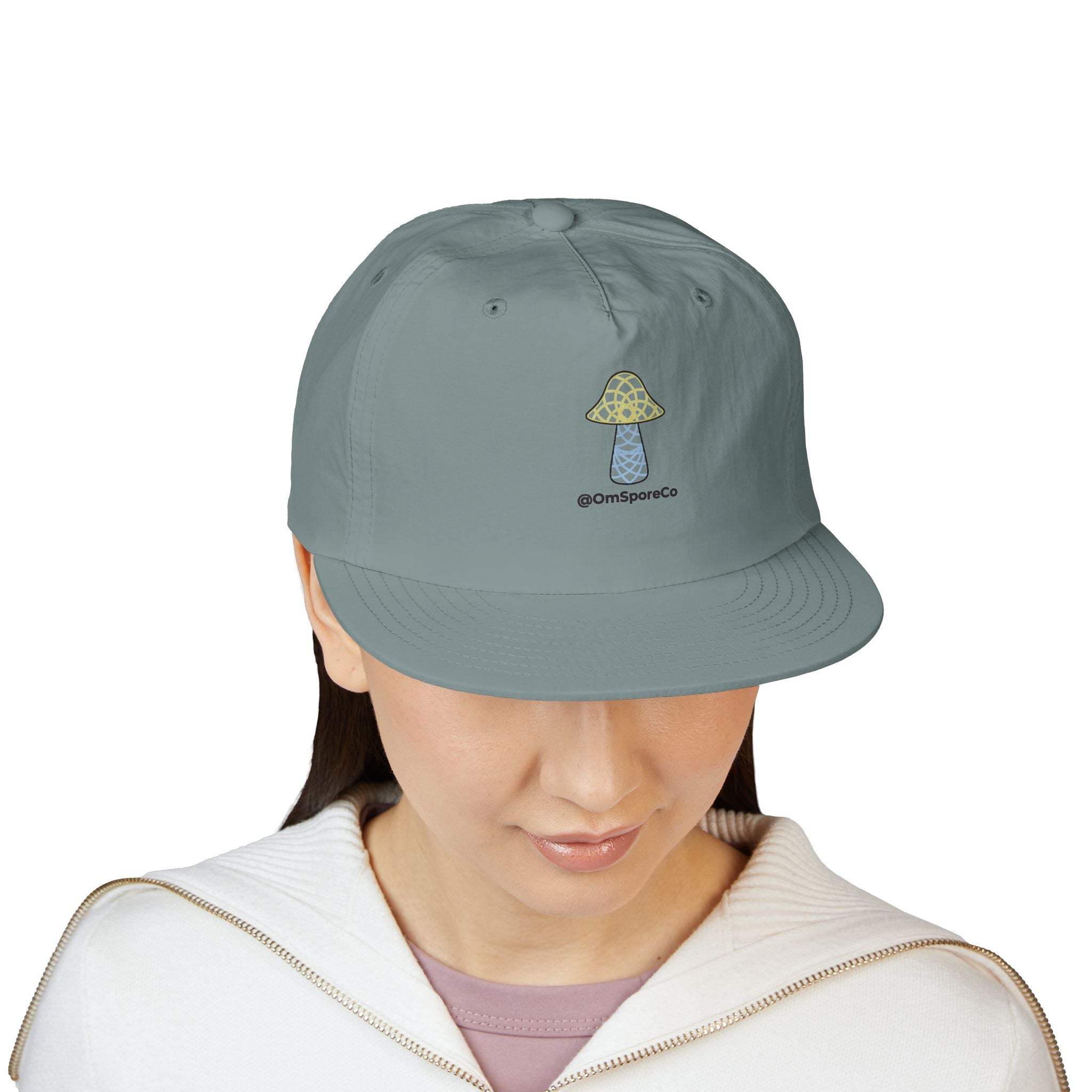 OmSpore Surf Cap - Retro Mushroom Logo