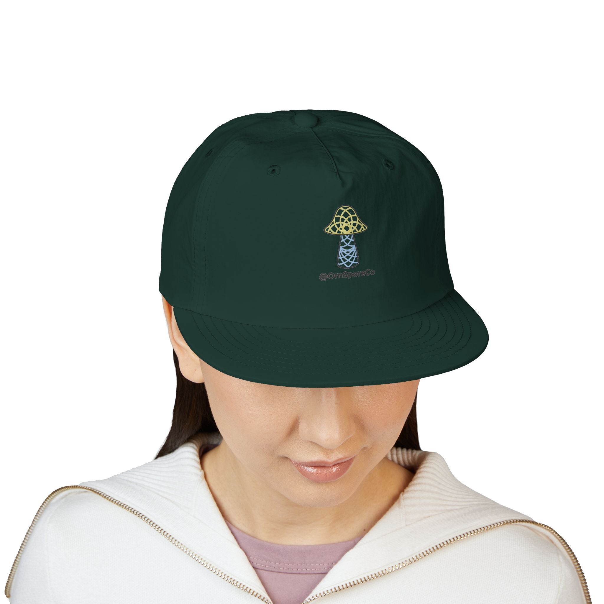 OmSpore Surf Cap - Retro Mushroom Logo
